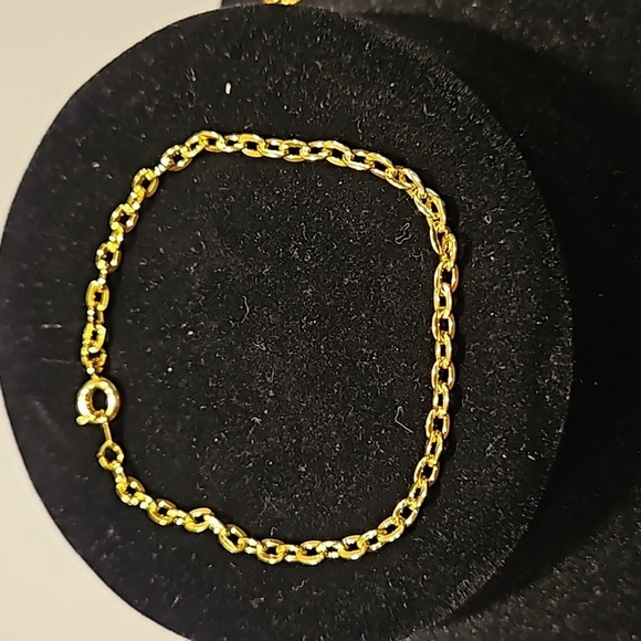 CABLE CHAIN GOLDTONE 19 1/2" Necklace & 7" Matching Bracelet - Picture 2 of 6